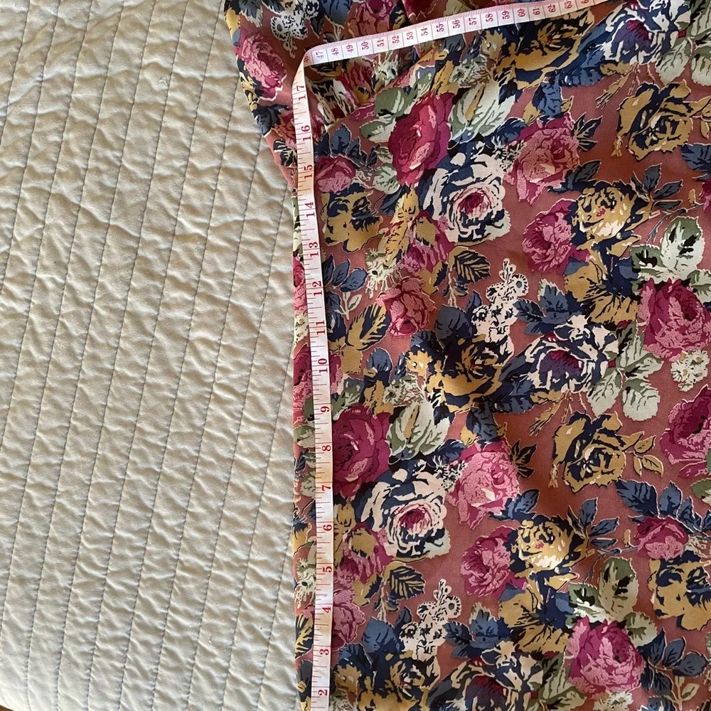 Nasty Gal Floral Quilt with Pink and Blue Accents